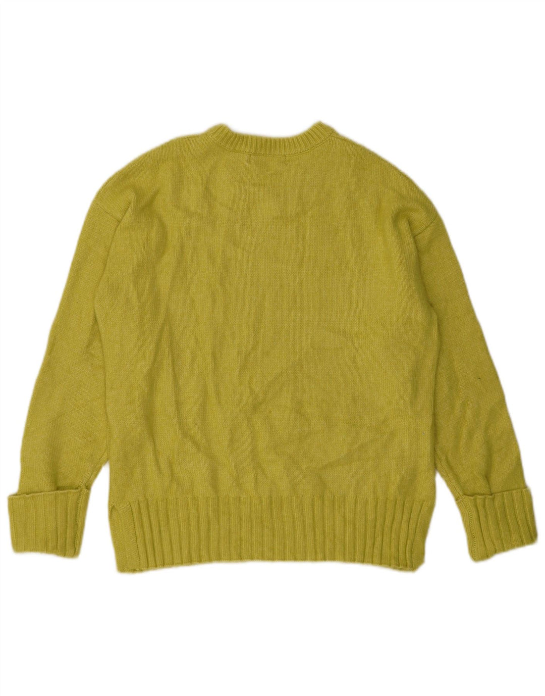 Marks & Spencer Damen-Pullover mit Rundhalsausschnitt, Gr. 14, Mittelgelb