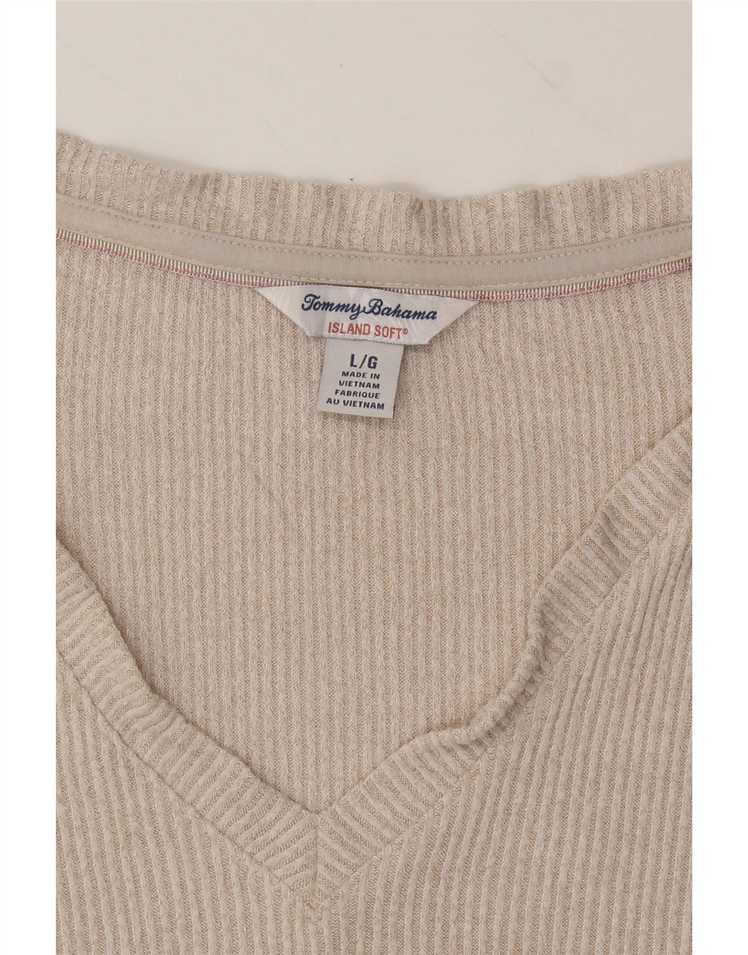 TOMMY BAHAMA Womens Oversized Top Long Sleeve UK 16 Large Grey Viscose Vintage Tommy Bahama and Second-Hand Tommy Bahama from Messina Hembry 