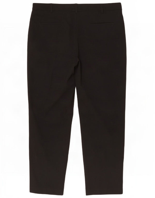 Marks & Spencer Damen Gerade Chinohose UK 16 Large W36 L30 Schwarz