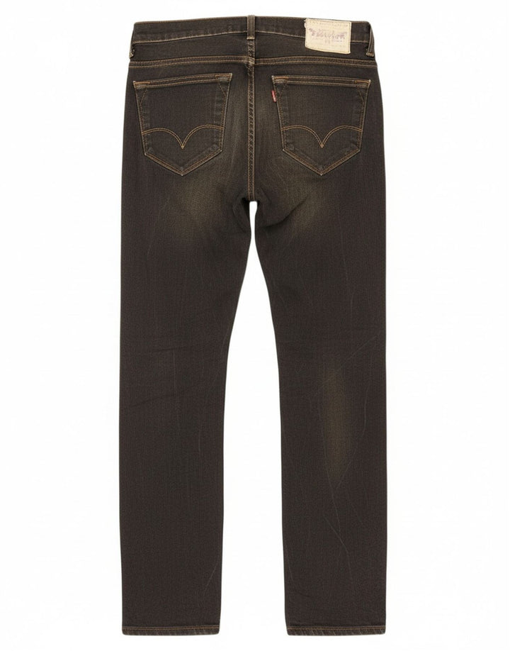 LEVI'S Womens 519 Slim Jeans W30 L33 Black