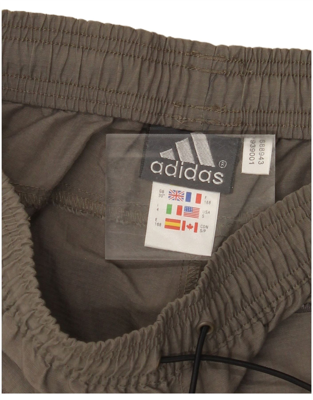 ADIDAS Herren-Trainingshose, mittelgraues Polyamid