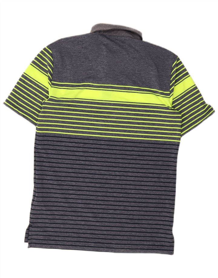 Adidas Herren Poloshirt XS Marineblau gestreift Polyester