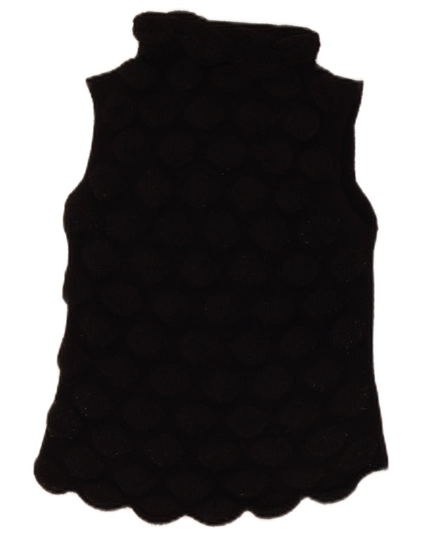 Emporio Armani Damen Weste Tank Top IT 40 Small Schwarze Wolle