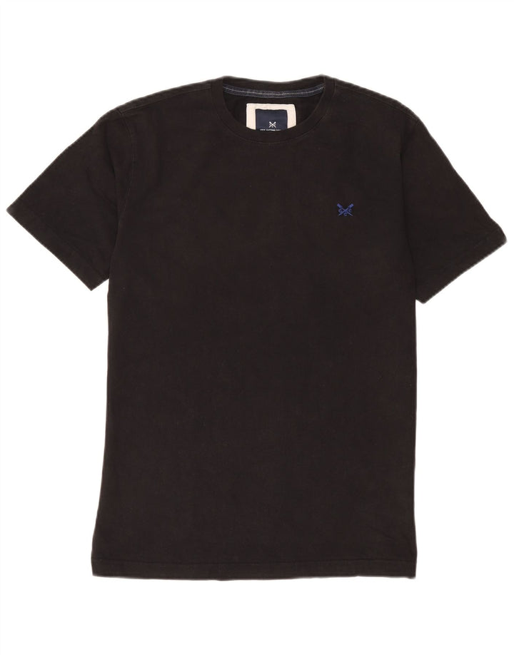 Crew Clothing Herren T-Shirt Top Small Schwarz Baumwolle