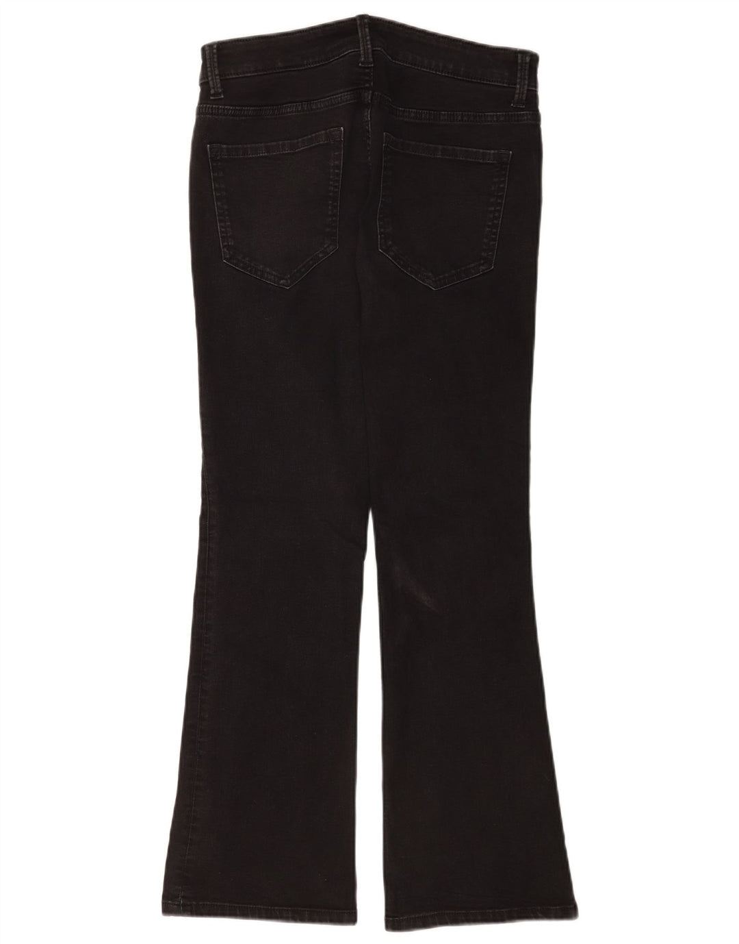 Marks & Spencer Damen The Eva Bootcut Jeans UK 12 Medium W30 L28 Schwarz