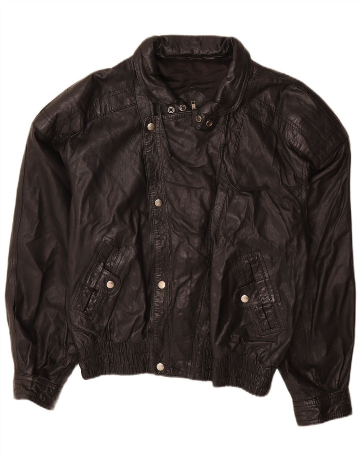 Yukon Trail Herren Lederjacke IT 50 Large Schwarz