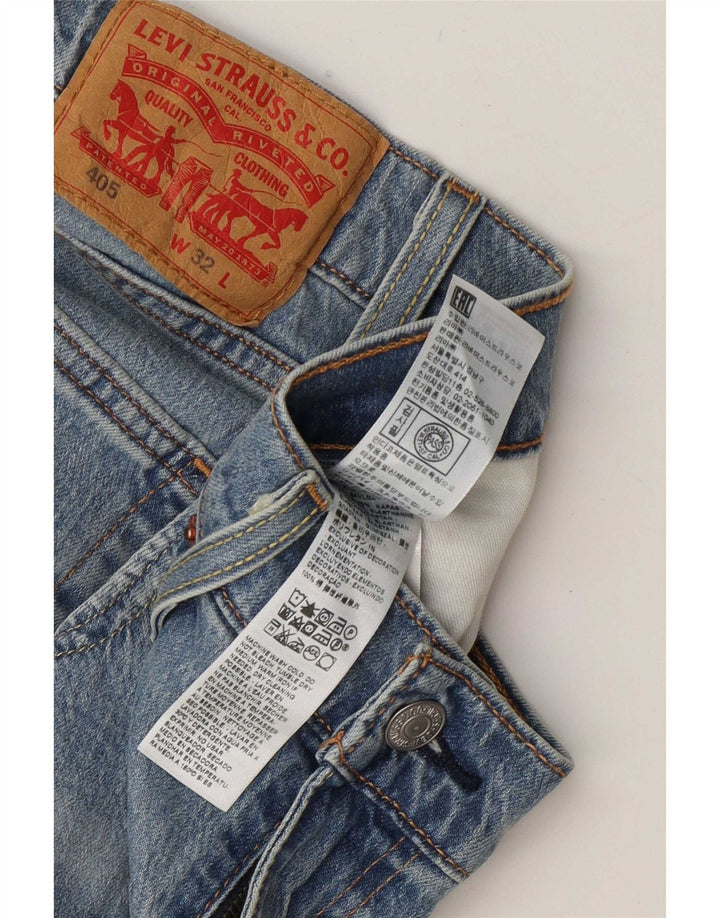 Levi's Herren 405 Denim Shorts W32 mittelblaue Baumwolle