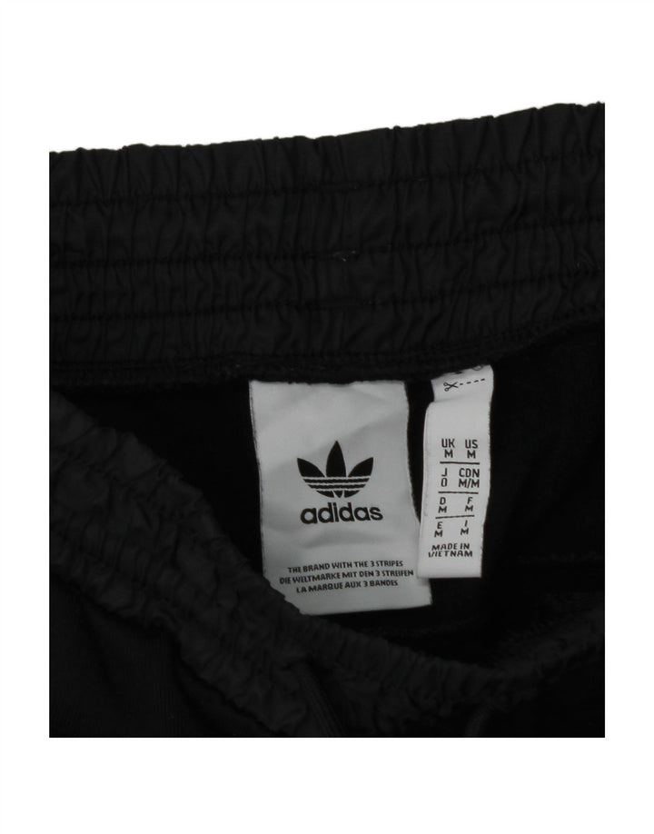 ADIDAS Mens Graphic Tracksuit Trousers Joggers Medium  Black Cotton