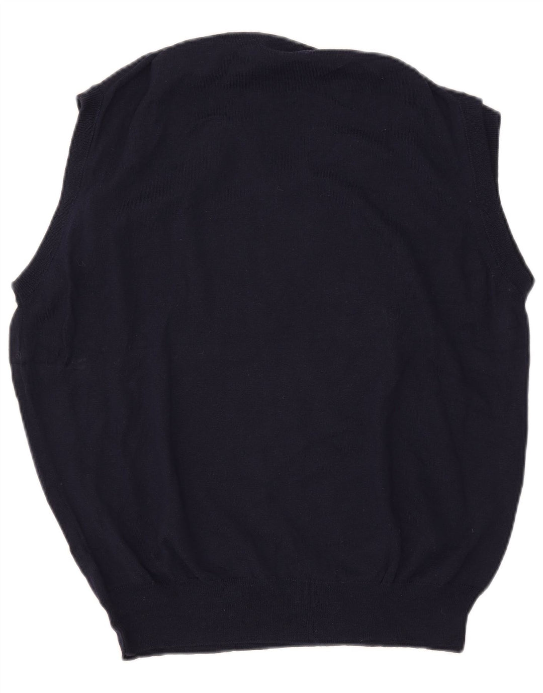Trussardi Herren Weste Tank Top Large Marineblaue Merinowolle