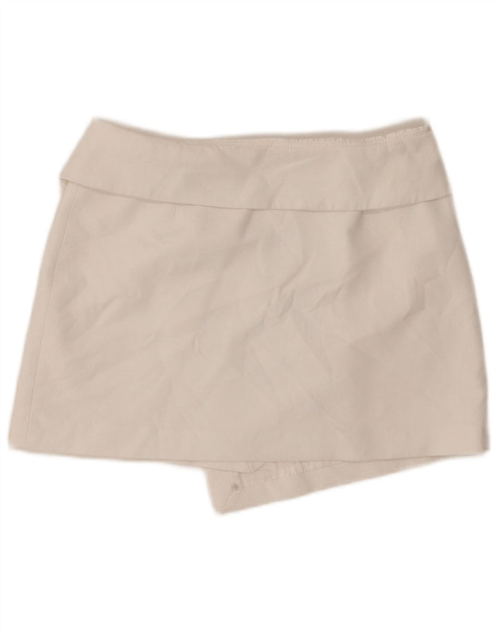 Zara Damen Mini-Wickelrock Medium W28 Weiß
