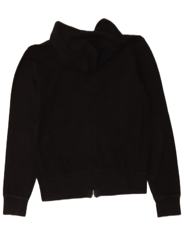 Zara Herren-Kapuzenpullover mit Reißverschluss, mittelschwarz, Baumwolle