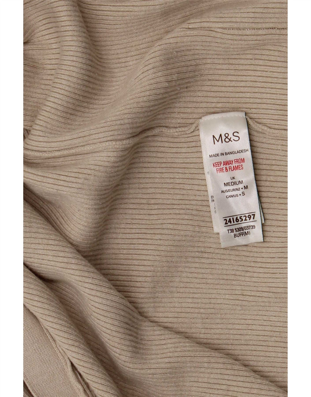 Marks & Spencer Offener Damen-Cardigan-Pullover UK 14 Mittelbeige Viskose