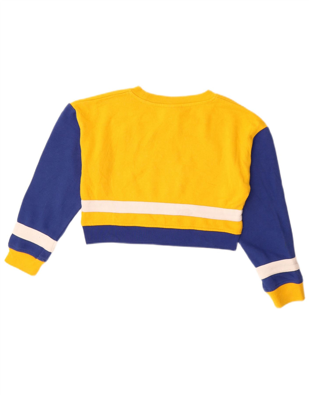 NHL Crop Graphic Sweatshirt-Pullover für Mädchen, 7–8 Jahre, Gelb, Farbblock