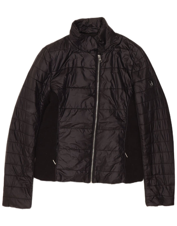 Calvin Klein Jeans Damen Übergroße gepolsterte Jacke UK 10 Small Schwarz