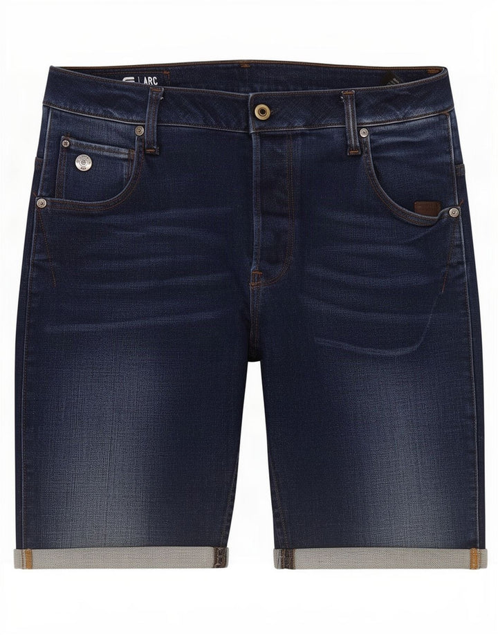 G-Star Herren Arc Denim Shorts W31 Mittelmarineblaue Baumwolle