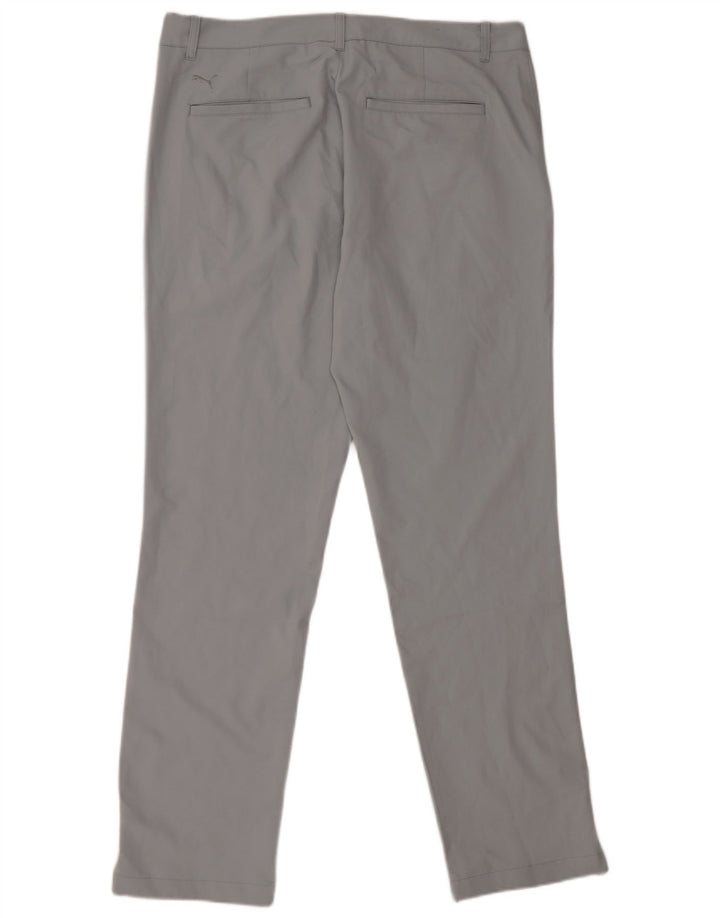 Puma Herren Slim Chino Hose W34 L32 Grau Polyester