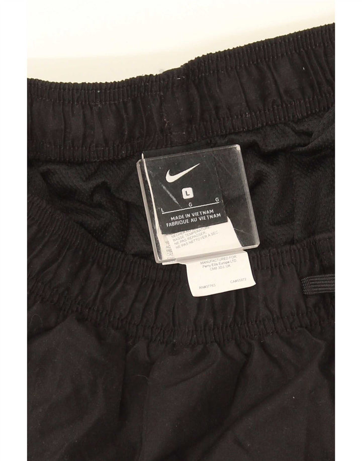 Nike Herren Dri Fit Graphic Sportshorts, groß, aus schwarzem Polyester