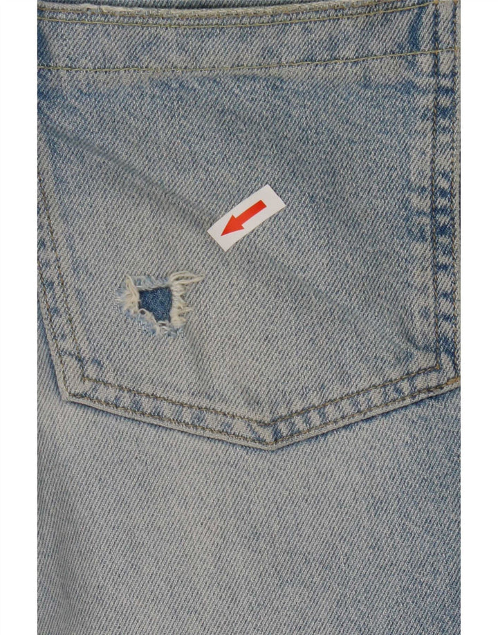Reiss Damen Jeans im Distressed-Look, W29, L26, Blau, Baumwolle