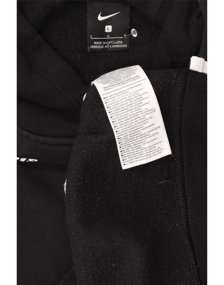Nike Herren-Kapuzenpullover mit Grafik, groß, aus schwarzer Baumwolle