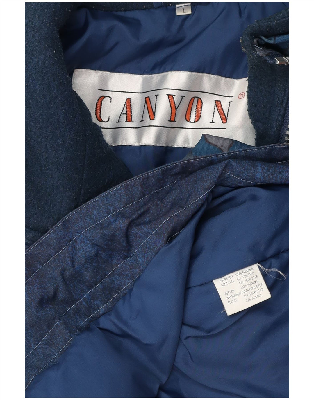 CANYON Herren-Pullover-Windjacke, Gr. 40, groß, blau, geometrisch