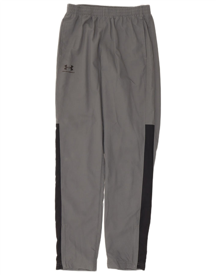 Under Armour Herren-Trainingshose aus mittelgrauem Colourblock-Polyester