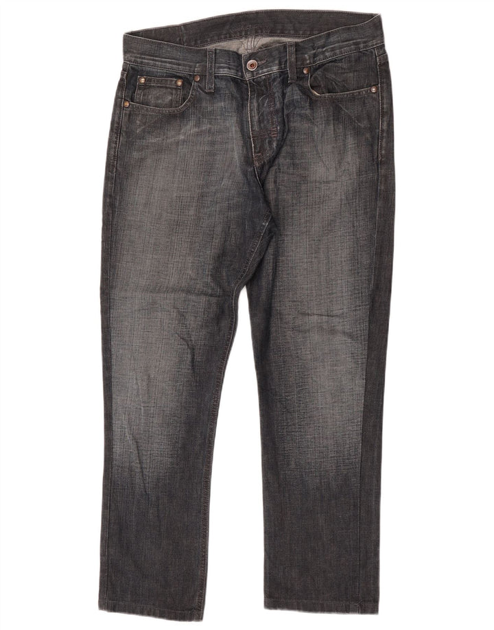 Meltin' Pot Herren Straight Jeans W34 L28 Blaue Baumwolle