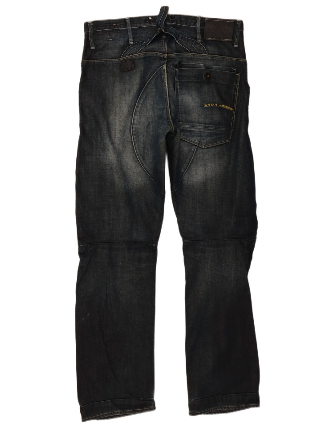 G-Star Herren Cargo Straight Jeans W33 L32 Marineblaue Baumwolle