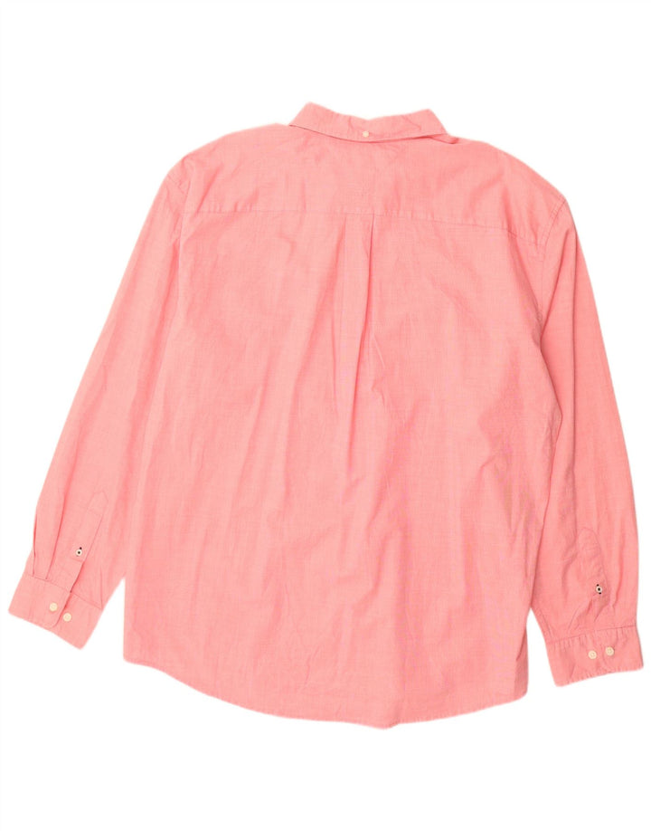 Tommy Hilfiger Herren-Hemd mit klassischer Passform, 2XL, rosa Baumwolle