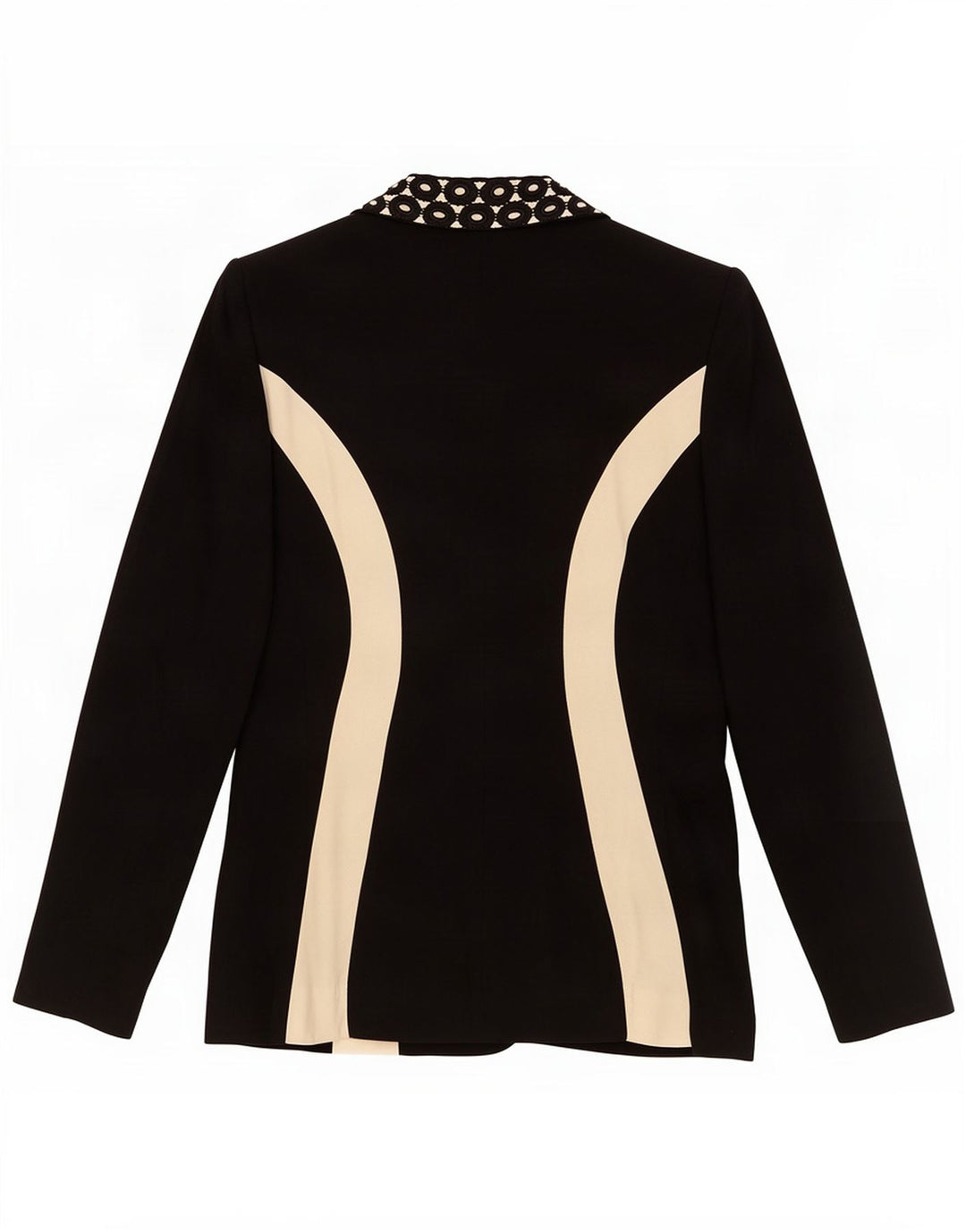 Rebecca Damen-Blazer mit 1 Knopf, Größe IT 42, Mittelschwarz, Farbblock