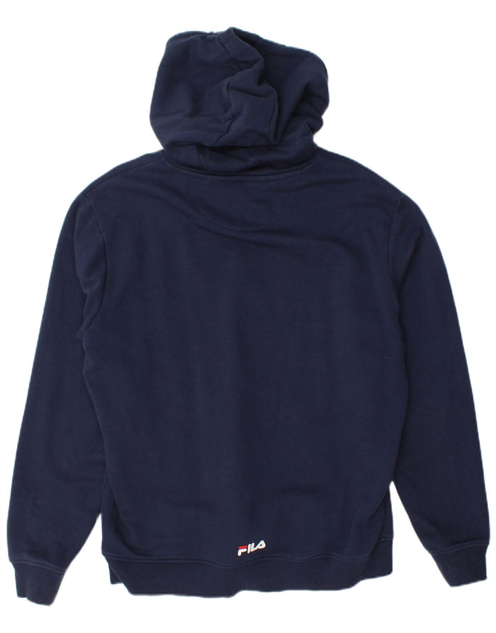 Fila Herren-Kapuzenpullover mit Grafik, mittelmarineblaue Baumwolle