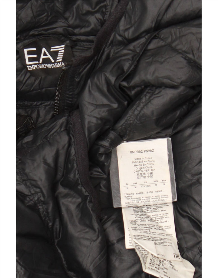 Emporio Armani Herren-Jacke mit Kapuze, gepolstert, UK 38, mittelschwarz, Polyamid