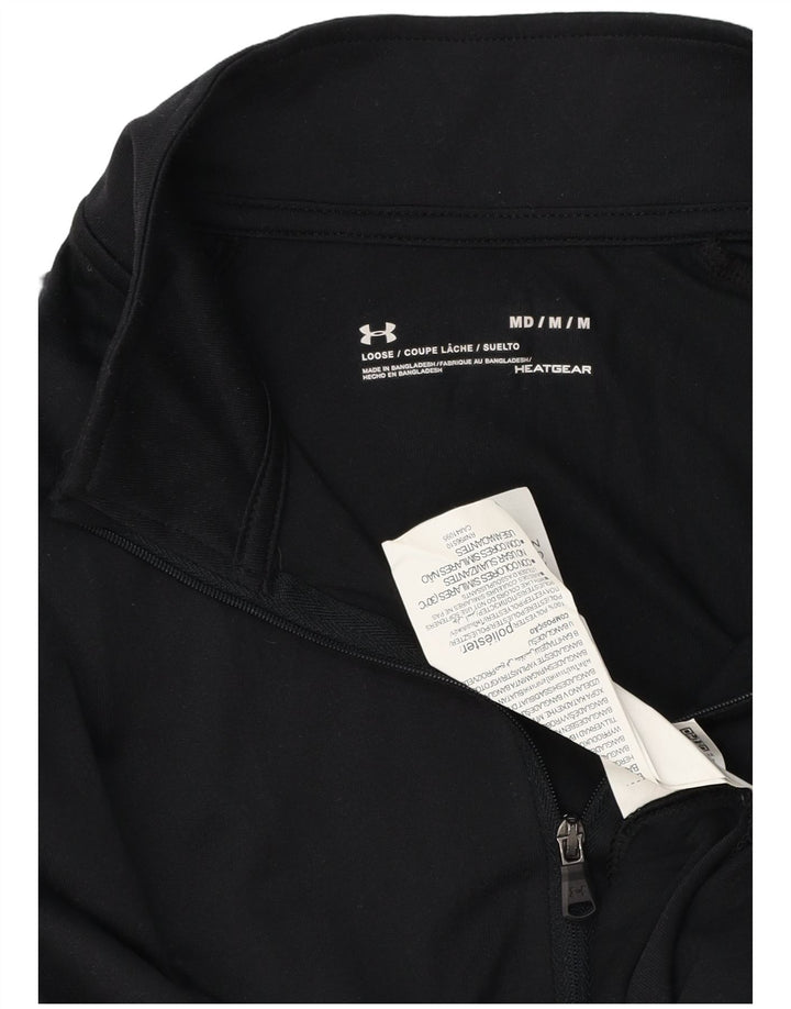 Under Armour Herren Heat Gear Pullover-Trainingsoberteil mit Reißverschluss, Mittelschwarz