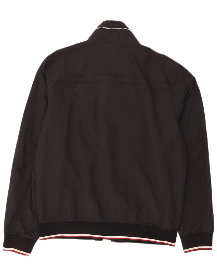 Tommy Hilfiger Herren Bomberjacke UK 40 Large Graues Nylon