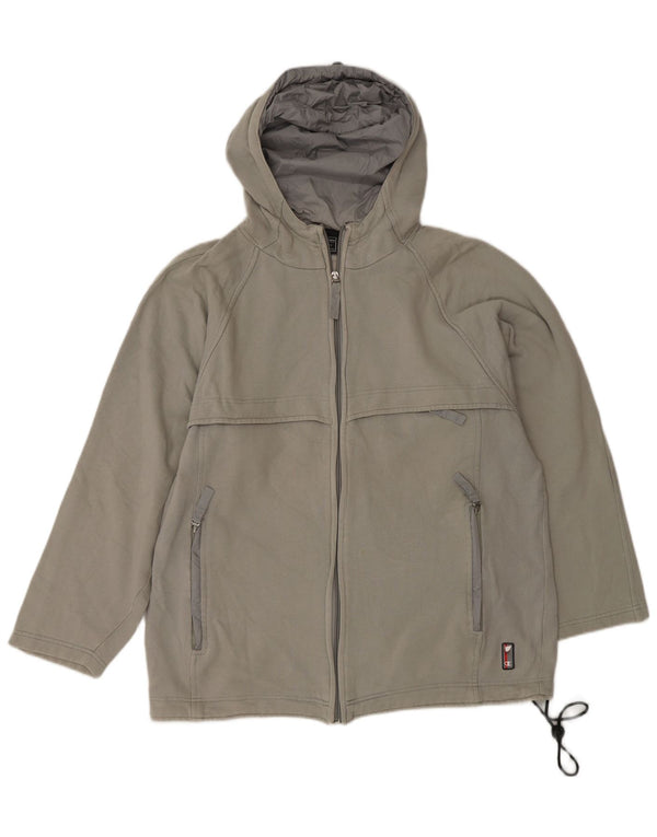 CHAMPION Herren-Kapuzenpullover mit Reißverschluss, mittelgraue Baumwolle