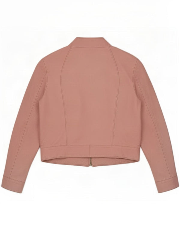 Wanted Damen Leder Racer Jacke IT 48 XL Pink
