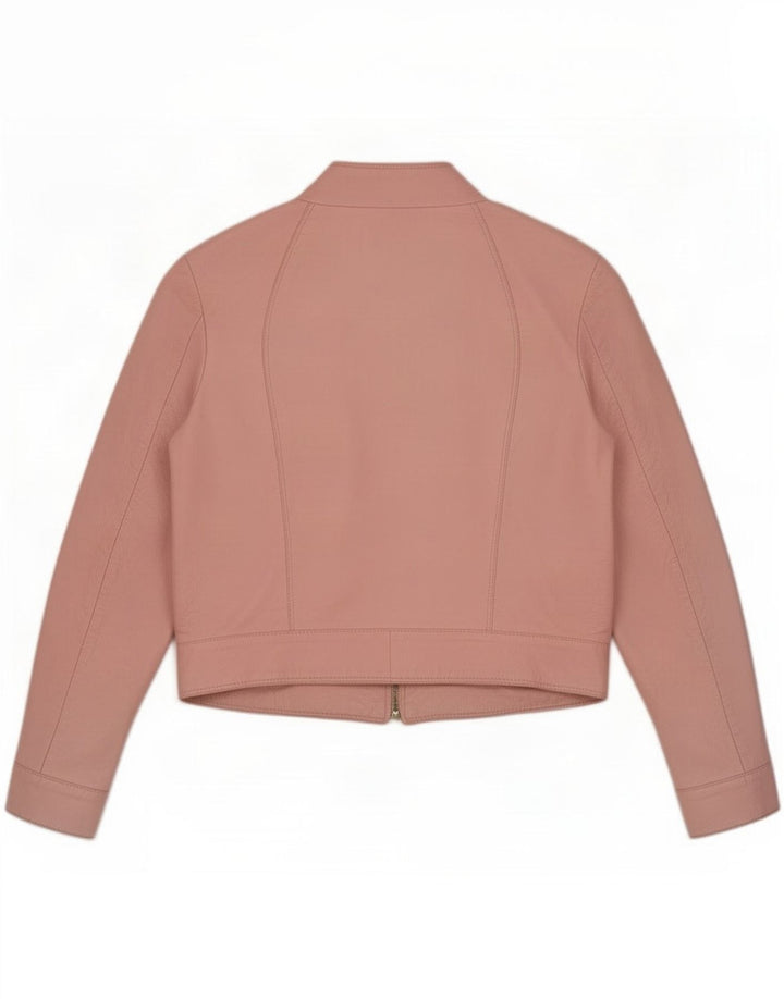 Wanted Damen Leder Racer Jacke IT 48 XL Pink