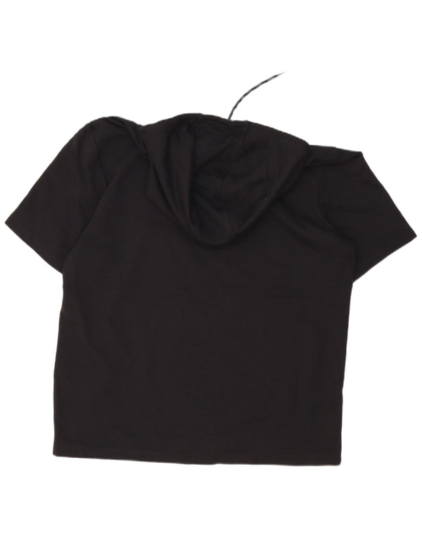 Hugo Boss Herren-T-Shirt mit Kapuze, XL, schwarze Baumwolle
