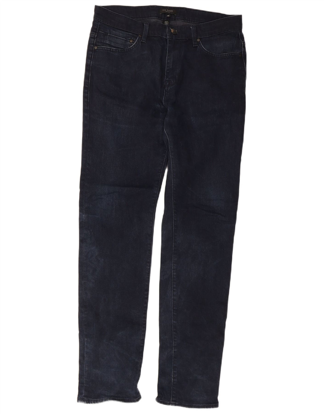 Ted Baker Herren Slim Jeans W32 L31 Marineblau Baumwolle