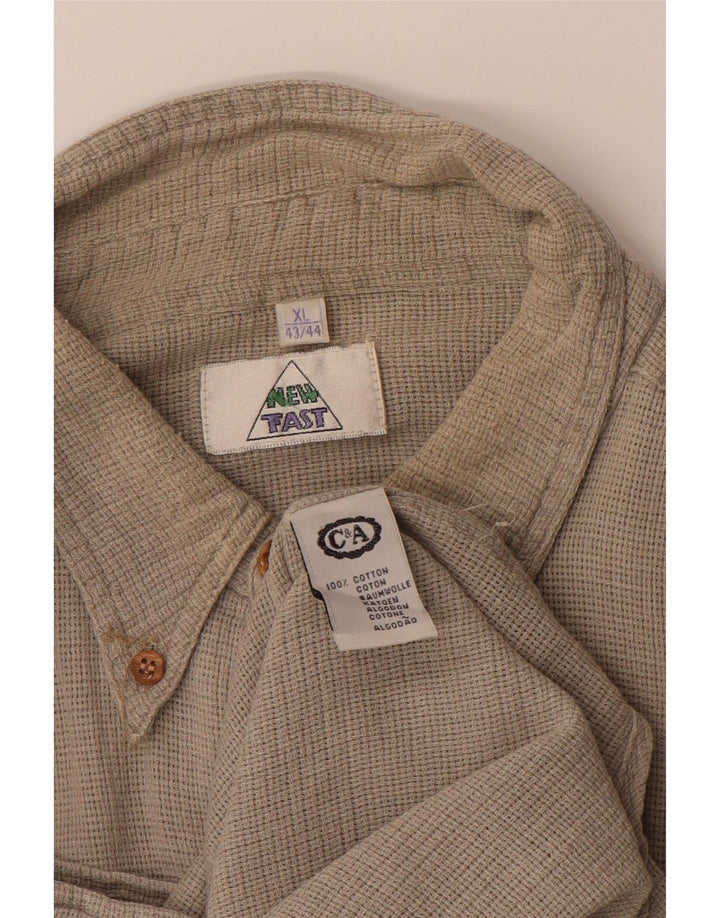 C&A Mens Shirt Size 43/44 XL Grey Cotton Vintage C&A and Second-Hand C&A from Messina Hembry 