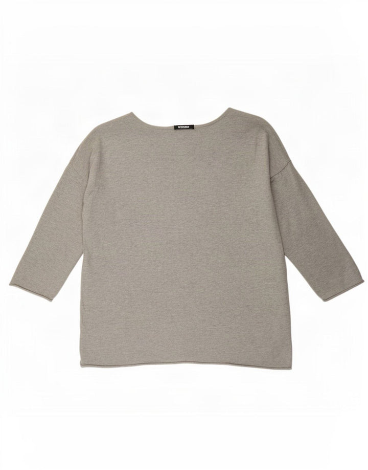 Gap Damen-Top mit Grafik, 3/4-Ärmel, UK-Größe 40, Größe L, Grau