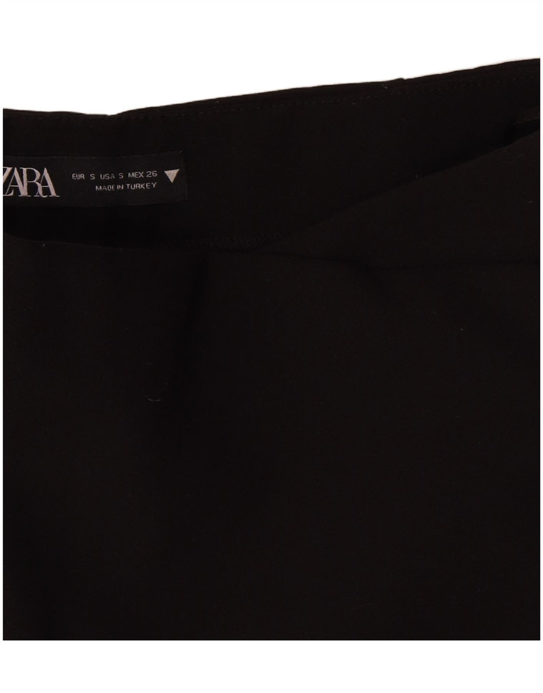 Zara Damen-Freizeitshorts, Größe S, W26, Schwarz, Polyester