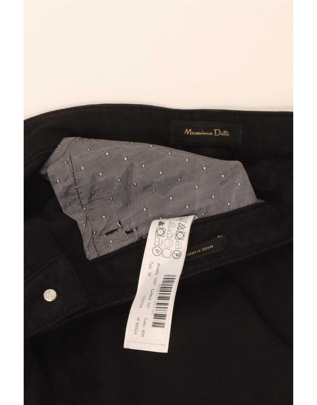 Massimo Dutti Damen Slim Jeans EU 38 Small W28 L28 Schwarz