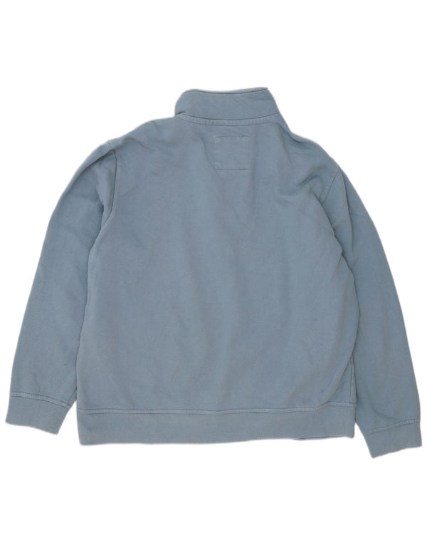 Crew Clothing Herren-Sweatshirt mit Reißverschluss, 2XL, Blau, Baumwolle