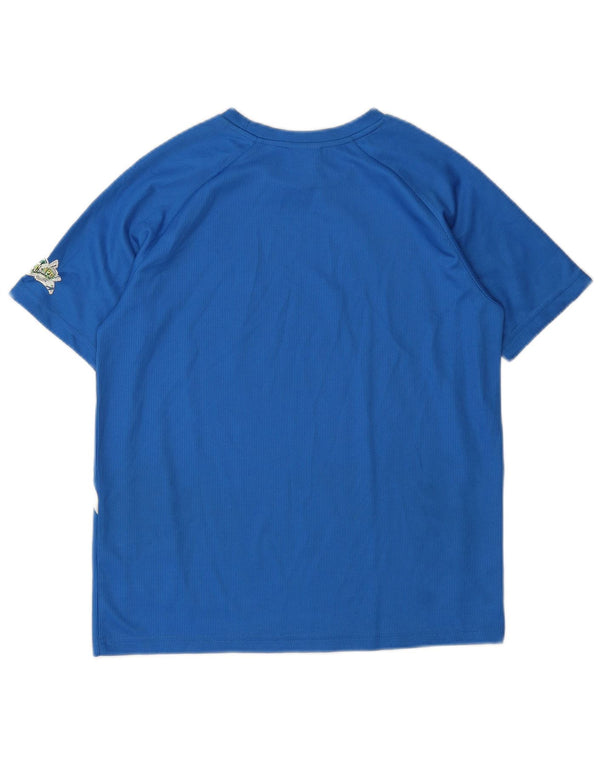 Puma Italia Grafik-T-Shirt für Jungen, 11–12 Jahre, blaues Farbblockdesign