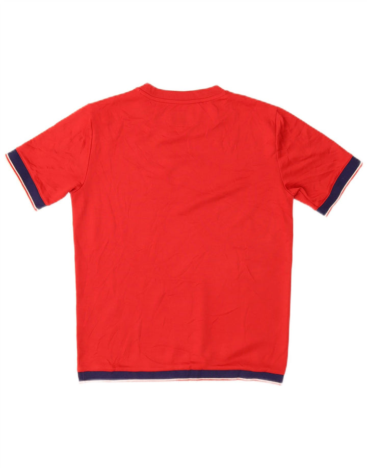 PENN-RICH Damen T-Shirt Top UK 10 Small Rot Polyester