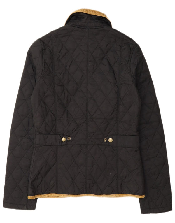 Barbour Damen Steppjacke UK 6 XS Graues Colourblock-Polyamid