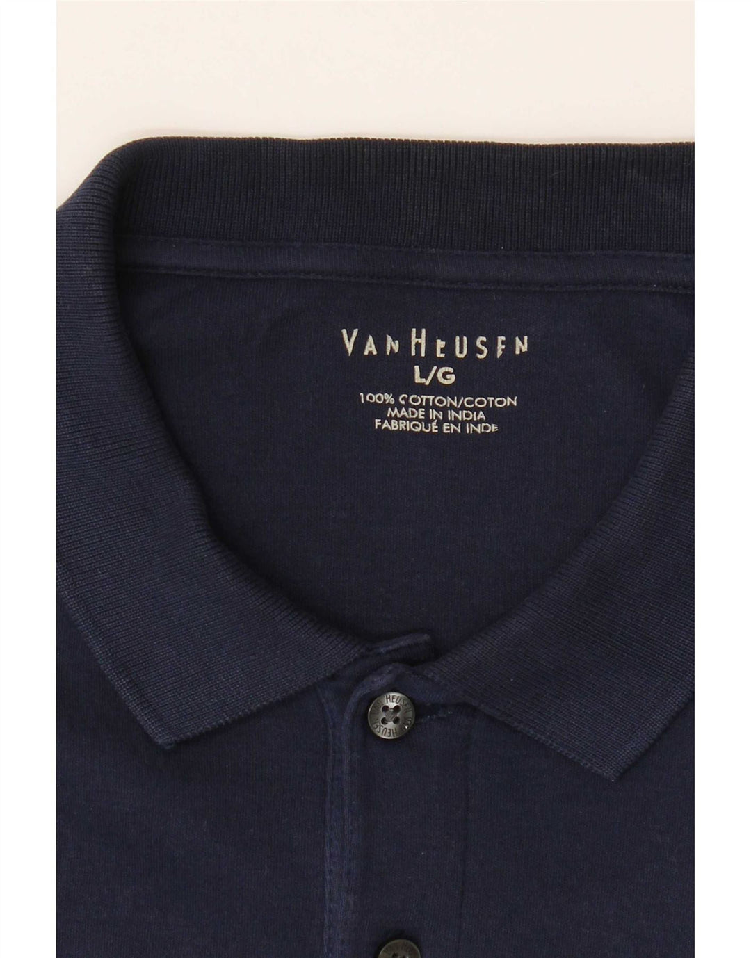 Van Heusen Herren-Poloshirt, große marineblaue Baumwolle