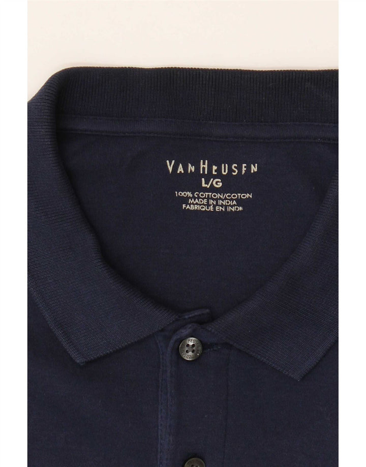 Van Heusen Herren-Poloshirt, große marineblaue Baumwolle
