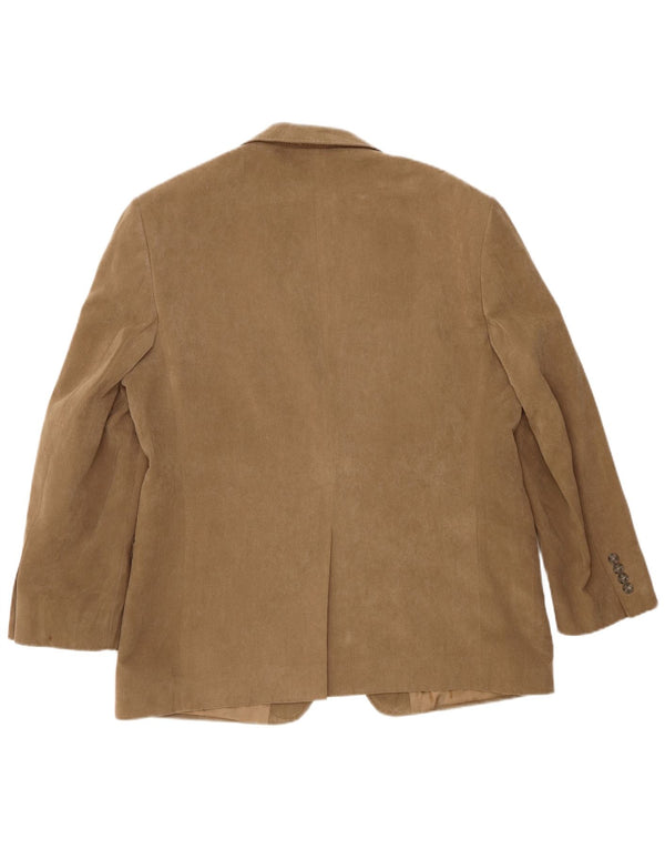 Marks & Spencer Herren-Blazer mit 2 Knöpfen, UK 42, Größe L, Beige, Polyester