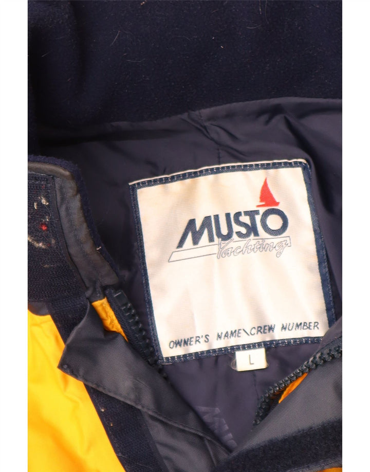 Musto Herren Ski-Jacke UK 40 Groß Gelb Colourblock Nylon